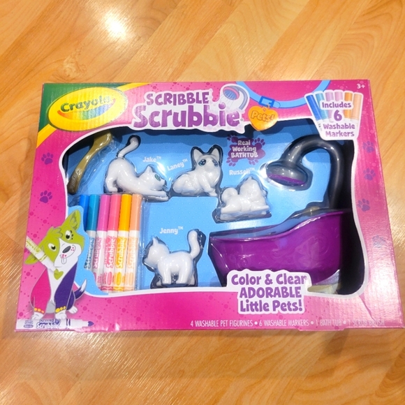 Crayola Scribble Scrubbie Pets Bath Tub Set New - Picture 2 of 11